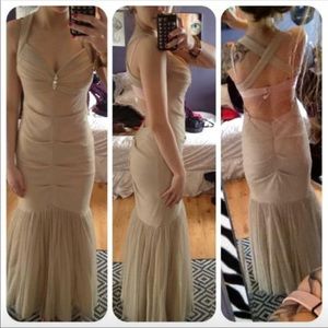 Old Hollywood Mermaid Prom Dress